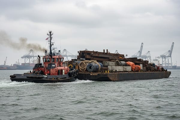 Tug and Barge 300 ft
